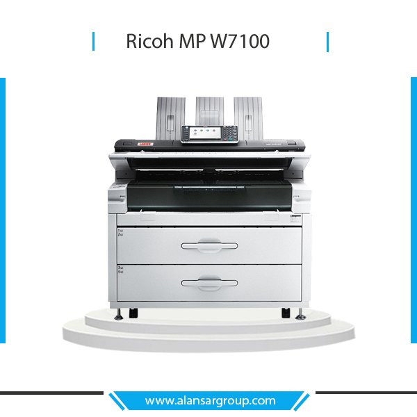 Ricoh MP W7100 ماكينة لوحات هندسية ابيض و اسود -جديدة