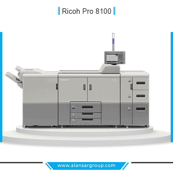 Ricoh Pro 8100 ماكينة طباعة ديجيتال - ابيض و اسود - استيراد استعمال الخارج