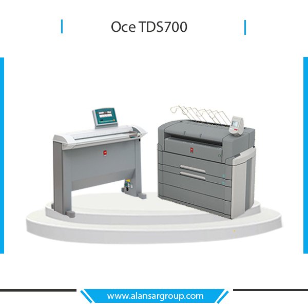 Oce TDS700 بلوتر رسومات هندسية أبيض وأسود